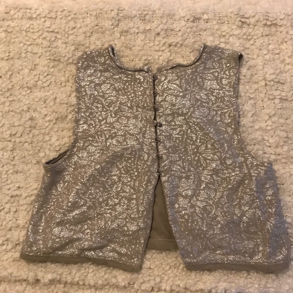 Free People Silver Crop Top - Picture 2 of 3